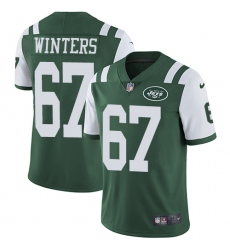 Youth Nike New York Jets #67 Brian Winters Elite Green Team Color NFL Jersey