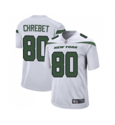 Men's New York Jets #80 Wayne Chrebet Game White Football Jersey