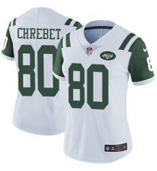 Women's Nike New York Jets #80 Wayne Chrebet Elite White NFL Jersey