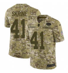 Men's Nike New York Jets #41 Buster Skrine Limited Camo 2018 Salute to Service NFL Jersey