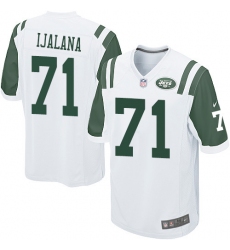 Men's Nike New York Jets #71 Ben Ijalana Game White NFL Jersey