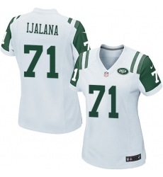 Women's Nike New York Jets #71 Ben Ijalana Game White NFL Jersey
