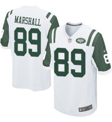 Men's Nike New York Jets #89 Jalin Marshall Game White NFL Jersey