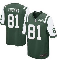 Men's Nike New York Jets #81 Quincy Enunwa Game Green Team Color NFL Jersey