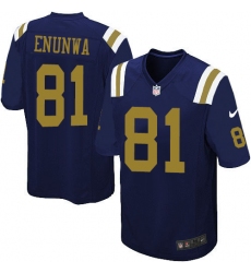 Men's Nike New York Jets #81 Quincy Enunwa Game Navy Blue Alternate NFL Jersey