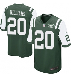 Men's Nike New York Jets #20 Marcus Williams Game Green Team Color NFL Jersey