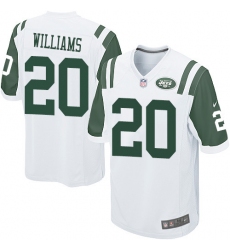 Men's Nike New York Jets #20 Marcus Williams Game White NFL Jersey