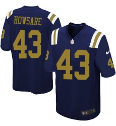 Youth Nike New York Jets #43 Julian Howsare Elite Navy Blue Alternate NFL Jersey