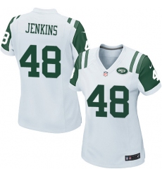 Women's Nike New York Jets #48 Jordan Jenkins Game White NFL Jersey