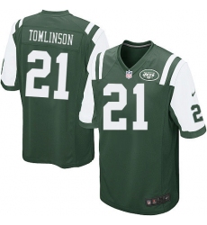 Men's Nike New York Jets #21 LaDainian Tomlinson Game Green Team Color NFL Jersey