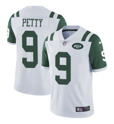 Youth Nike New York Jets #9 Bryce Petty Elite White NFL Jersey