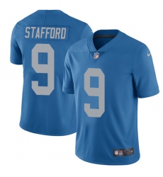 Youth Nike Detroit Lions #9 Matthew Stafford Elite Blue Alternate NFL Jersey