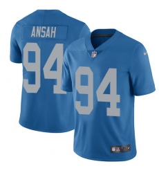 Youth Nike Detroit Lions #94 Ziggy Ansah Elite Blue Alternate NFL Jersey