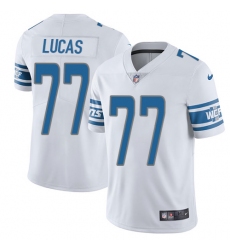 Youth Nike Detroit Lions #77 Cornelius Lucas Elite White NFL Jersey