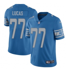 Youth Nike Detroit Lions #77 Cornelius Lucas Limited Light Blue Team Color Vapor Untouchable NFL Jersey