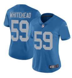 Women's Nike Detroit Lions #59 Tahir Whitehead Elite Blue Alternate NFL Jersey