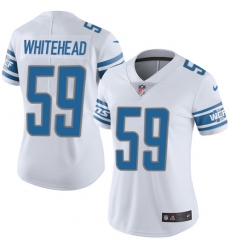 Women's Nike Detroit Lions #59 Tahir Whitehead Elite White NFL Jersey