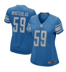 Women's Nike Detroit Lions #59 Tahir Whitehead Game Light Blue Team Color NFL Jersey