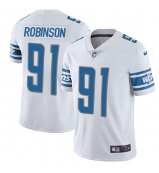 Youth Nike Detroit Lions #91 A'Shawn Robinson Elite White NFL Jersey