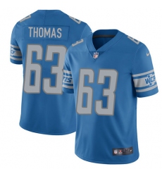 Youth Nike Detroit Lions #63 Brandon Thomas Limited Light Blue Team Color Vapor Untouchable NFL Jersey