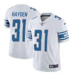 Youth Nike Detroit Lions #31 D.J. Hayden Elite White NFL Jersey