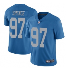 Youth Nike Detroit Lions #97 Akeem Spence Elite Blue Alternate NFL Jersey