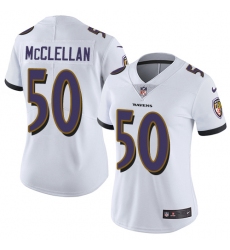 Women's Nike Baltimore Ravens #50 Albert McClellan Elite White NFL Jersey