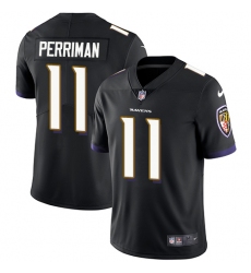Youth Nike Baltimore Ravens #11 Breshad Perriman Elite Black Alternate NFL Jersey