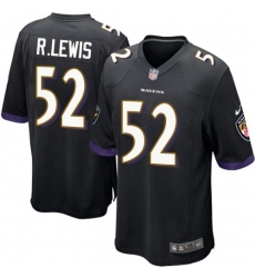 Youth Nike Baltimore Ravens #52 Ray Lewis Game Black Alternate NFL Jersey