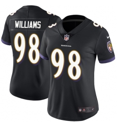 Women's Nike Baltimore Ravens #98 Brandon Williams Elite Black Alternate NFL Jersey
