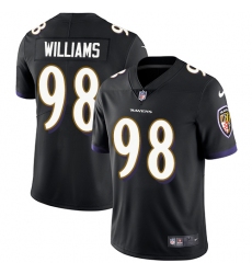 Youth Nike Baltimore Ravens #98 Brandon Williams Elite Black Alternate NFL Jersey