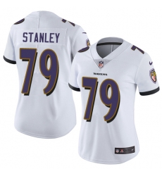 Women's Nike Baltimore Ravens #79 Ronnie Stanley Elite White NFL Jersey