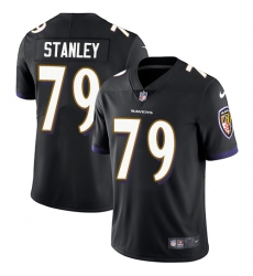 Youth Nike Baltimore Ravens #79 Ronnie Stanley Elite Black Alternate NFL Jersey