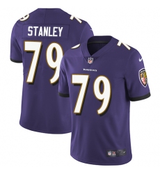 Youth Nike Baltimore Ravens #79 Ronnie Stanley Elite Purple Team Color NFL Jersey
