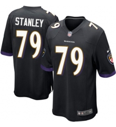 Youth Nike Baltimore Ravens #79 Ronnie Stanley Game Black Alternate NFL Jersey