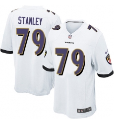 Youth Nike Baltimore Ravens #79 Ronnie Stanley Game White NFL Jersey