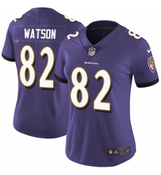 Women's Nike Baltimore Ravens #82 Benjamin Watson Elite Purple Team Color NFL Jersey