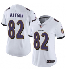 Women's Nike Baltimore Ravens #82 Benjamin Watson Elite White NFL Jersey
