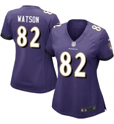 Women's Nike Baltimore Ravens #82 Benjamin Watson Game Purple Team Color NFL Jersey