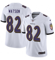 Youth Nike Baltimore Ravens #82 Benjamin Watson Elite White NFL Jersey