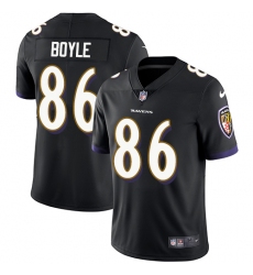 Youth Nike Baltimore Ravens #86 Nick Boyle Elite Black Alternate NFL Jersey