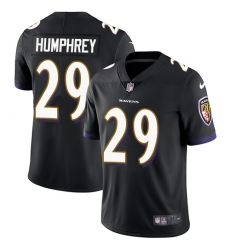 Youth Nike Baltimore Ravens #29 Marlon Humphrey Elite Black Alternate NFL Jersey