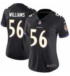 Women's Nike Baltimore Ravens #56 Tim Williams Elite Black Alternate NFL Jersey