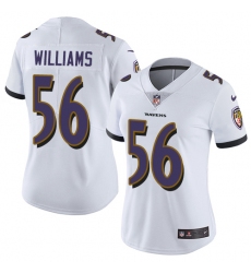 Women's Nike Baltimore Ravens #56 Tim Williams Elite White NFL Jersey