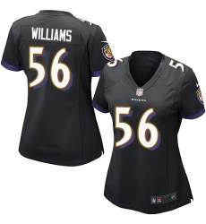 Women's Nike Baltimore Ravens #56 Tim Williams Game Black Alternate NFL Jersey