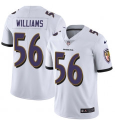 Youth Nike Baltimore Ravens #56 Tim Williams Elite White NFL Jersey
