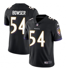 Youth Nike Baltimore Ravens #54 Tyus Bowser Elite Black Alternate NFL Jersey