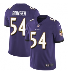 Youth Nike Baltimore Ravens #54 Tyus Bowser Elite Purple Team Color NFL Jersey