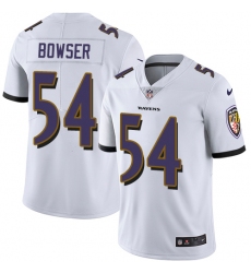 Youth Nike Baltimore Ravens #54 Tyus Bowser Elite White NFL Jersey