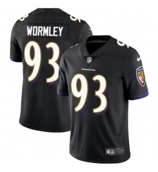 Youth Nike Baltimore Ravens #93 Chris Wormley Elite Black Alternate NFL Jersey